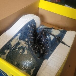 Marc Jacobs Blue and White Sneakers